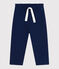 Joggers in cotone tinta unita neonato blu MEDIEVAL