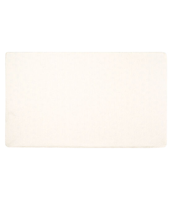 Coperta bebè a costine e sherpa bianco MARSHMALLOW