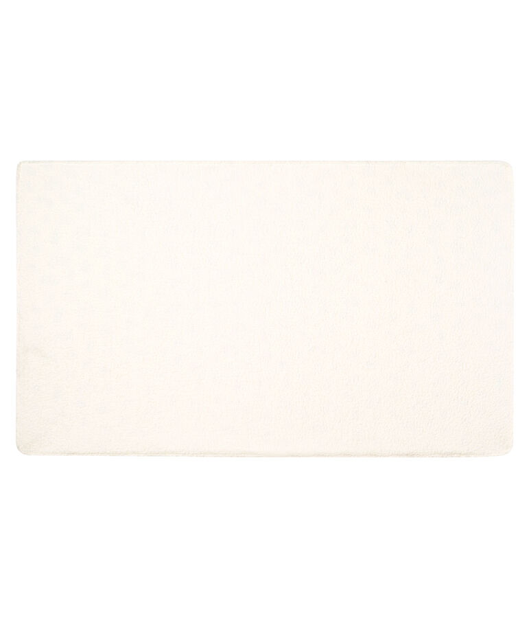 Coperta beb&egrave; a costine e sherpa bianco MARSHMALLOW