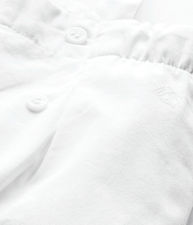 Salopette bambina bianco