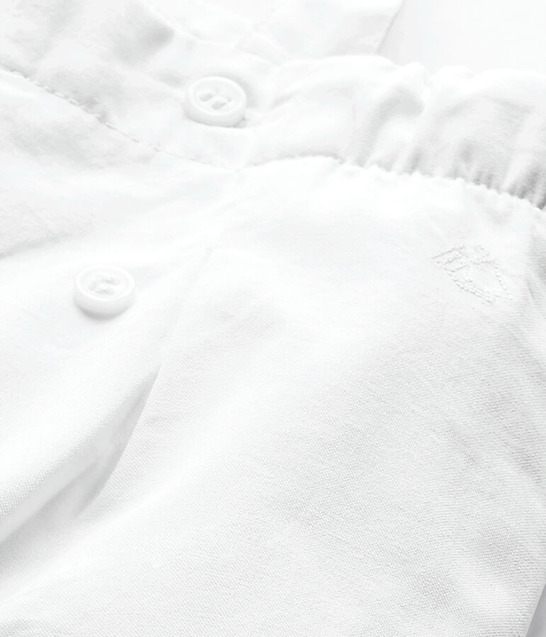 Salopette bambina bianco