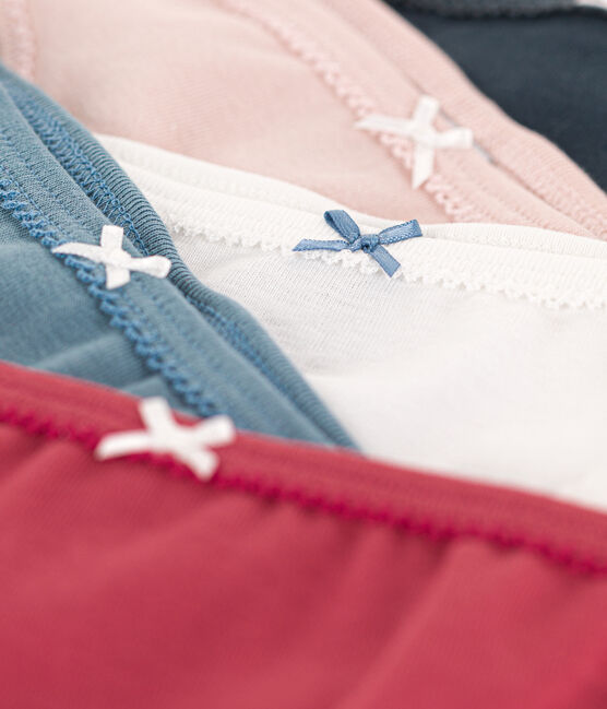 Confezione da 5 slip bambina in cotone variante 1