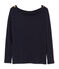 T-shirt donna in lino blu SMOKING