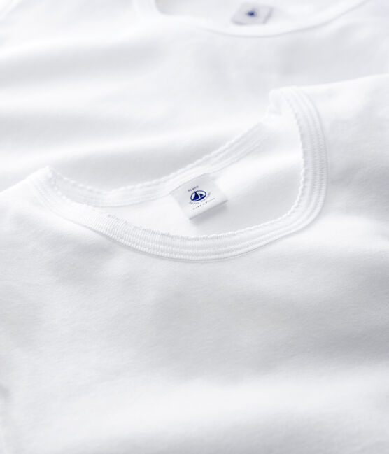 Confezione da 2 t-shirt corte bianche ragazza variante 1