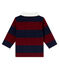 Polo rigata per bebé maschio blu SMOKING/rosso OGRE