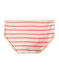 Culotte alta a costine 2x2 beige COQUILLE/rosa PETAL