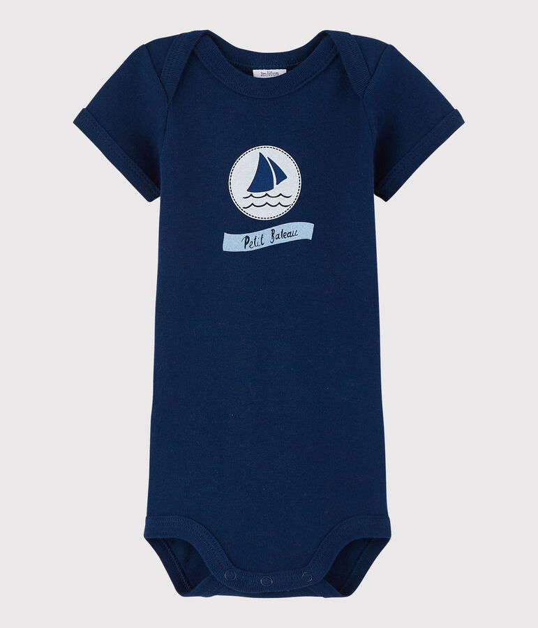 Body manica corta beb&egrave; maschietto blu MEDIEVAL