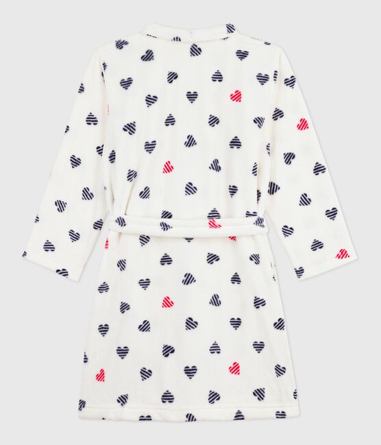 Vestaglia in pile con stampa bambino bianco MARSHMALLOW/bianco MULTICO