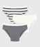 Confezione da 3 slip a righe bambino variante 1