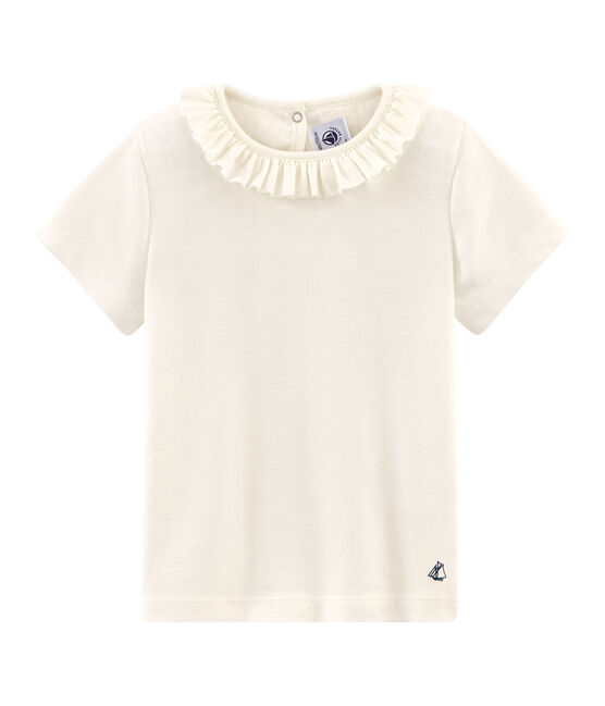 T-shirt a maniche corte bambina bianco MARSHMALLOW