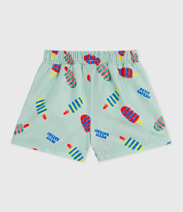 Shorts da bagno con gelati stampati neonato blu/multicolore