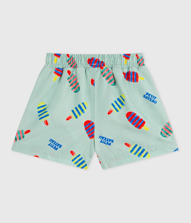 Shorts da bagno con gelati stampati neonato blu/multicolore
