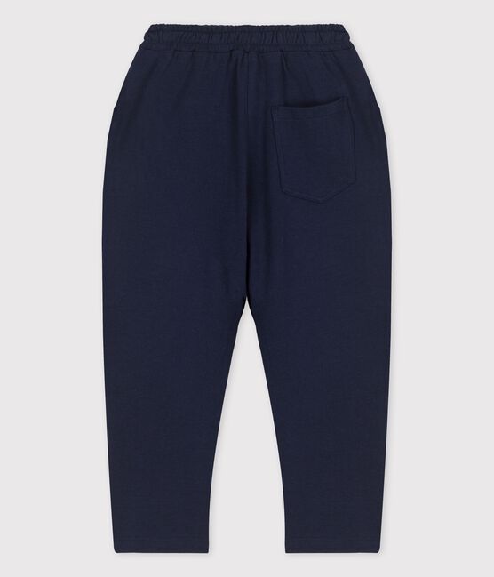 Pantaloni comodi in cotone bambino blu SMOKING