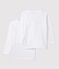 Confezione da 2 t-shirt manica lunga bianche bambino variante 1