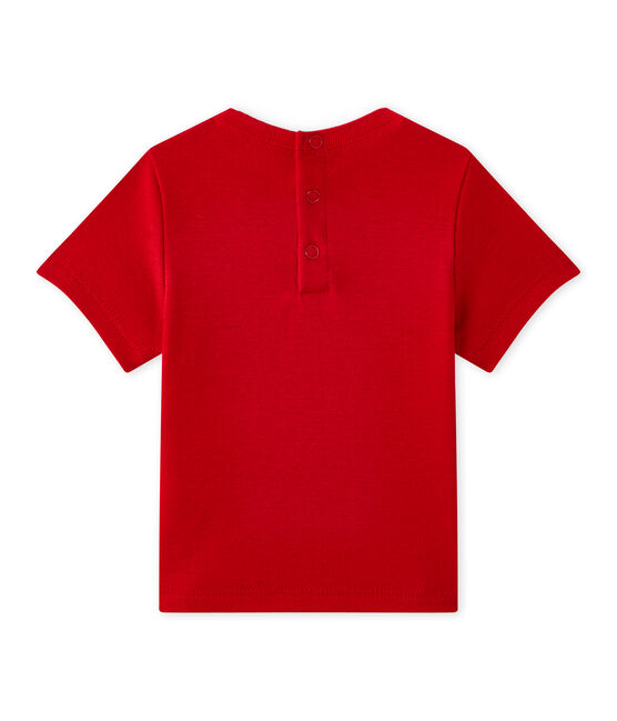 T-shirt bebé bambino tinta unita rosso TERKUIT