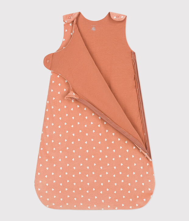 Sacco nanna in velluto TOG 2 rosa/bianco