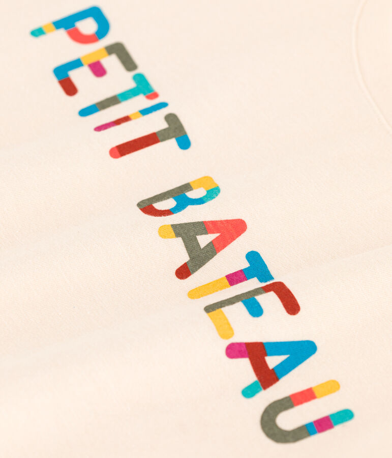 T-shirt LE DROIT girocollo in cotone Donna ecru