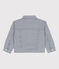Giacca in tela di cotone a righe bambina blu MEDIEVAL/bianco MARSHMALLOW