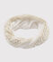 Snood bambina bianco MARSHMALLOW/giallo OR