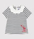 Blusa manica corta in cotone bebè femmina