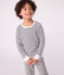 Pigiama in spugna di cotone a righe bambino blu MILK/ SOIR