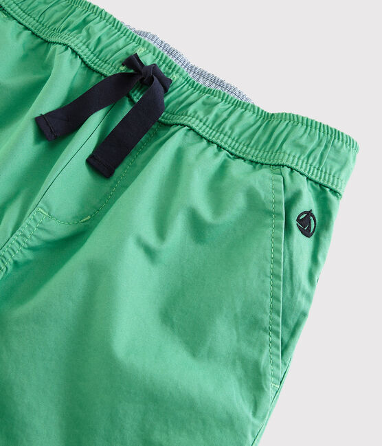 Pantaloni in serge bambino verde ALOEVERA