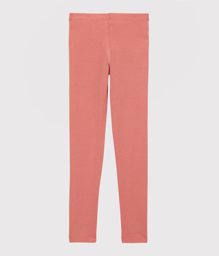 Jeggings bambina in jersey elasticizzato rosa