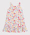 Abito senza maniche in cotone bambina bianco MARSHMALLOW/bianco MULTICO