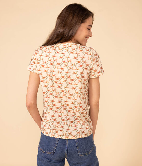 T-shirt LE DROIT girocollo in cotone Donna bianco AVALANCHE/ MULTICO