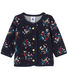Cardigan per bebé femmina in tubique stampato