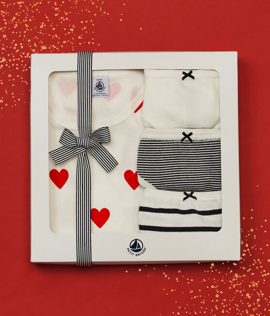 Confezione da 3 slip e pigiama bambina in cotone variante 1