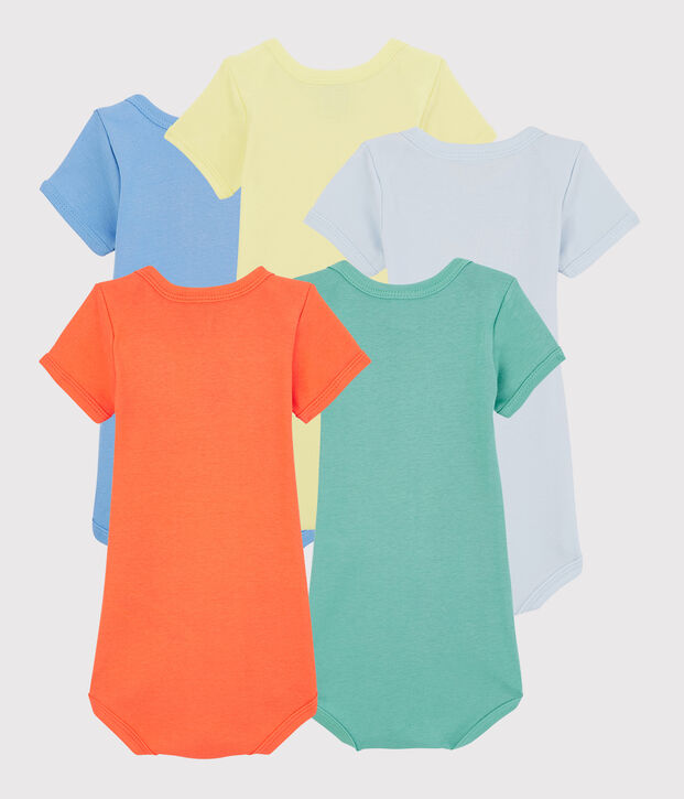 Confezione da 5 body manica corta frutta beb&egrave; multicolore