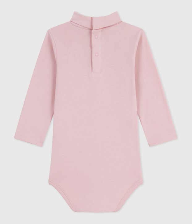 Body a dolcevita in cotone tinta unita neonato JOLI