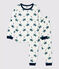 Pigiama bambino fantasia cavalieri in cotone bianco MARSHMALLOW/bianco MULTICO