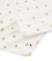 Pigiama a stelle bambina a costine bianco MARSHMALLOW/giallo OR
