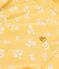 Cardigan stampa in cotone bambina giallo ORGE/bianco MARSHMALLOW