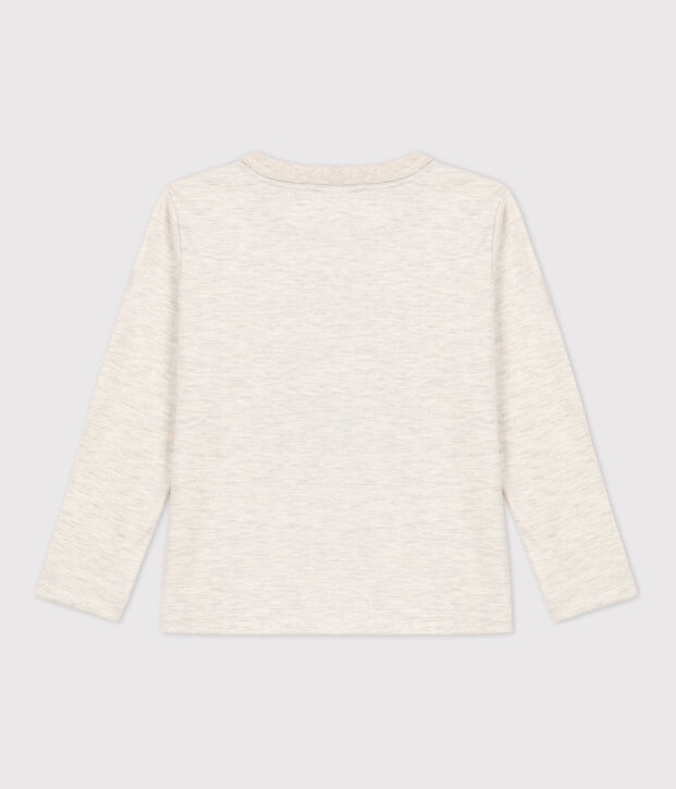 T-shirt bambino a maniche lunghe in cotone MONTELIMAR CHINE
