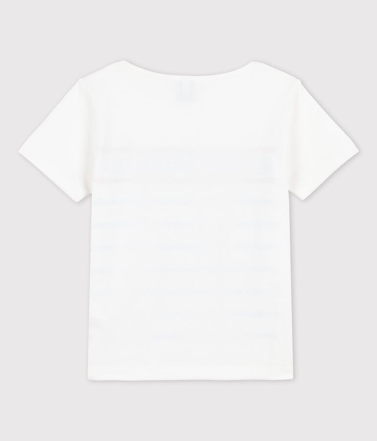 T-shirt in cotone bambina / bambino bianco