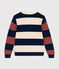 Maglione in cotone rigato da donna bianco AVALANCHE/ MULTICO