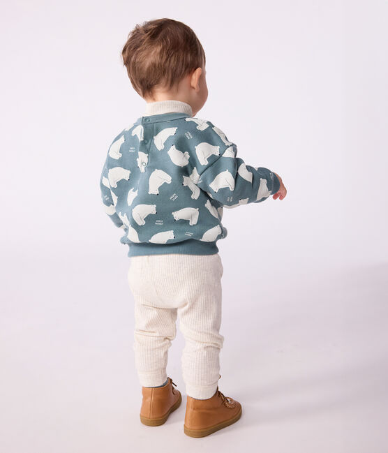 Felpa in cotone con orsi stampati neonato grigio GOBELIN/ MULTICO