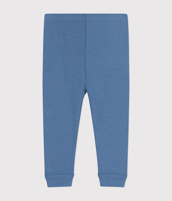Leggings in cotone per bebè blu BEACH