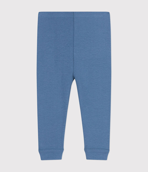 Leggings in cotone per beb&egrave; blu
