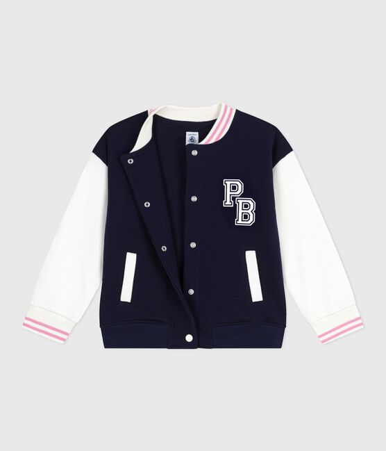 Giacca stile teddy bambina in cotone tinta unita SOIR
