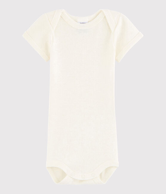 Body a manica corta bebè unisex bianco MARSHMALLOW