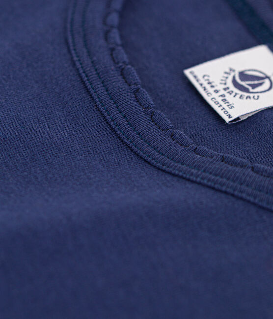 T-shirt coccotte "L'ICONIQUE" in cotone Donna blu CHALOUPE