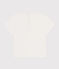 T-shirt a maniche corte in cotone tinta unita neonato bianco MARSHMALLOW/bianco MULTICO