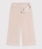Pantaloni a gamba ampia in velluto bambino GESSO
