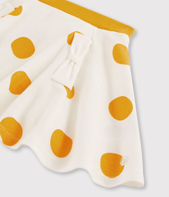 Gonna in maglia bambina bianco MARSHMALLOW/giallo BOUDOR