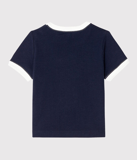 T-shirt maniche corte bebè maschio blu SMOKING