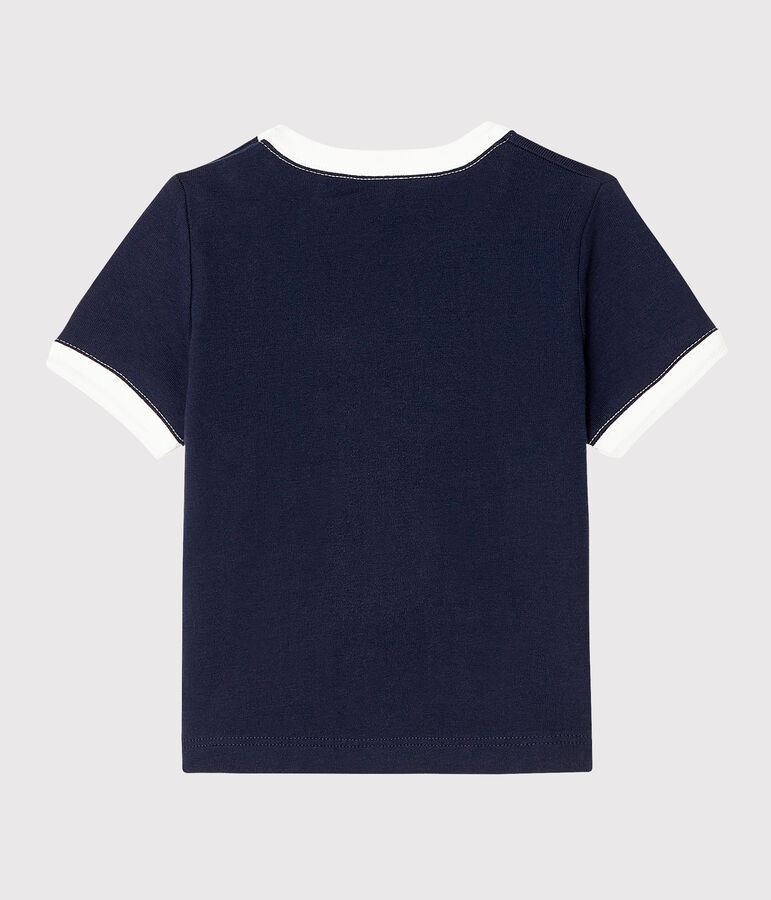 T-shirt maniche corte beb&egrave; maschio blu